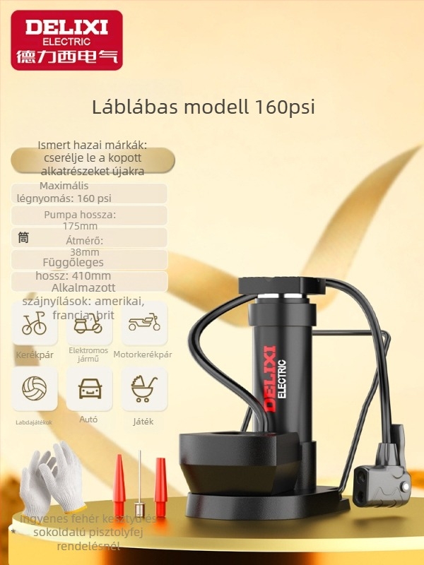 Kézi kerékpárpumpa, hordozható mini inflátor