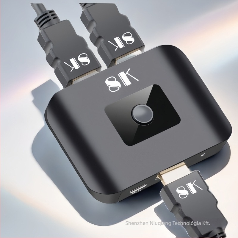 HDNKT H82 HDMI 2.1 8K 2x1 HDMI kapcsoló, 8K60Hz, Távoli ébresztés támogatott