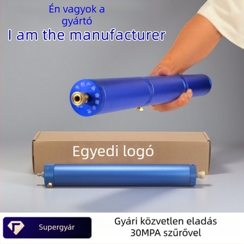 Olaj–víz szétválasztó szűrő kettős elválasztással, magasnyomású felfújó pumpához, alumínium test, ARKEN