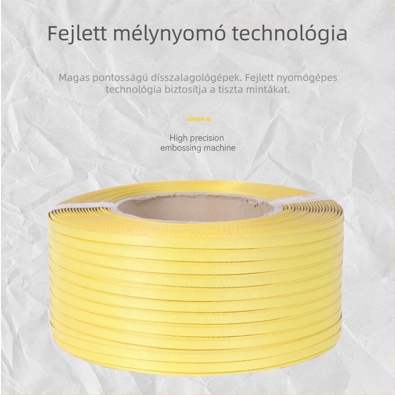 Fél-automatás géphez csomagoló szalag, forró ragasztás, 0,9 mm vastagság, húzóerő 50 kg, Sheng Jie
