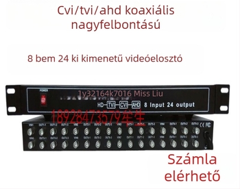Haodewo TVI/CVI/AHD koaxiális HD videóosztó, konfigurációk 1x3 és 8x24, Haodewo márka, modell 1