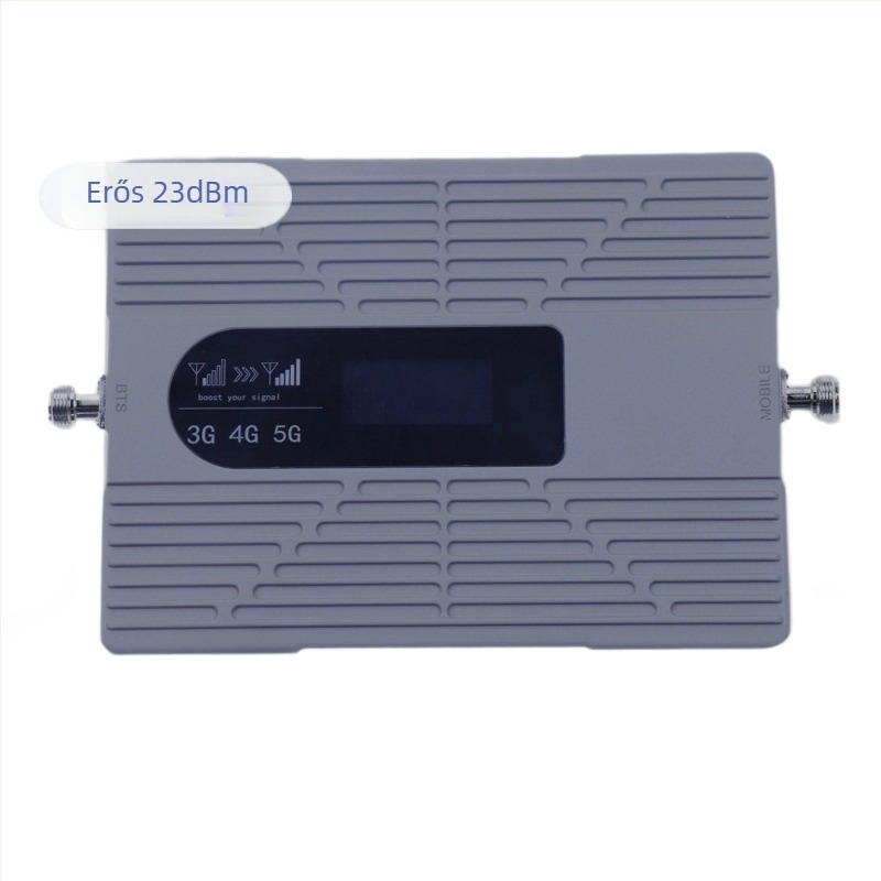Otthoni 5G jel-erősítő és vevő, 700/900/1800/2100 MHz, FDD hálózat, 100-800 m² lefedettség, beépített tűzfal