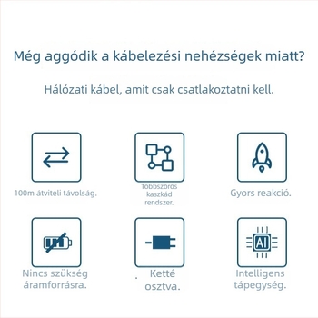 POE ismétlő Ethernethez, Cat5 kábel, 100 m hatótáv, 100 Mbps, 45–57 V