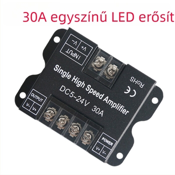 RGBWW LED-szalag ismétlő és erősítő (5-24V; Működési mód: Szinkronizáció; Jel mód: PWM; Interfész: Terminálok; IP20)