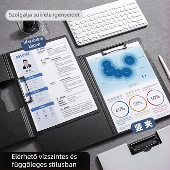 Klipboard többfunkciós információs mappa, PP anyag, egyetlen klipsz, testreszabható, modell Xx-ckbj, Yoshi márka