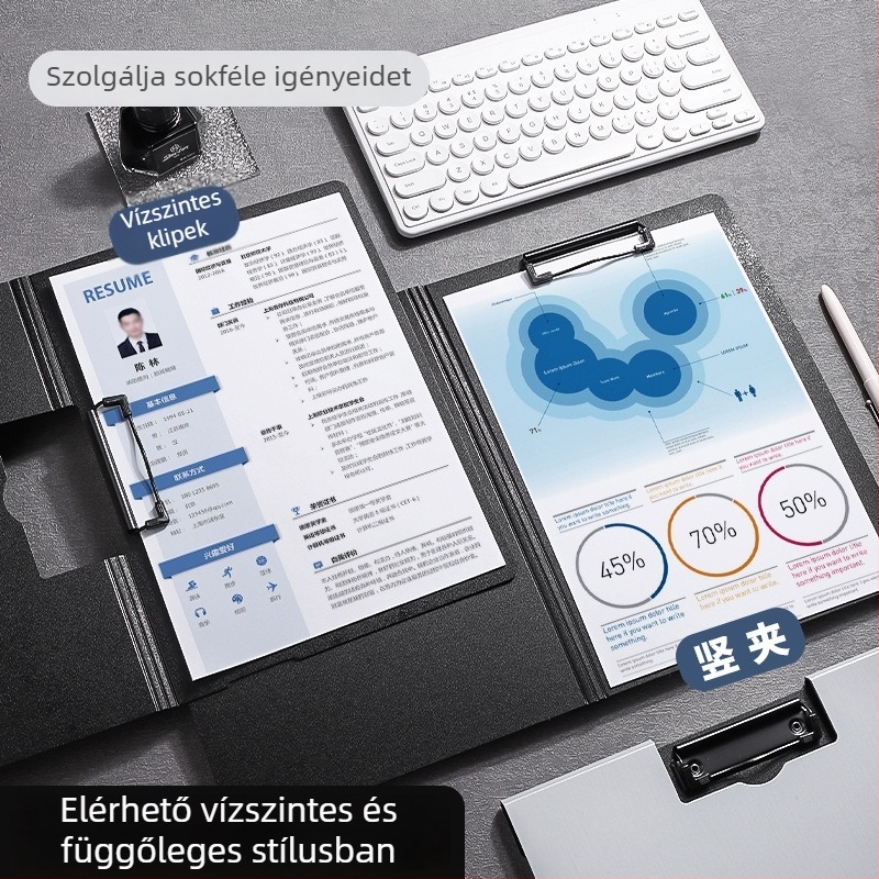 Klipboard többfunkciós információs mappa, PP anyag, egyetlen klipsz, testreszabható, modell Xx-ckbj, Yoshi márka