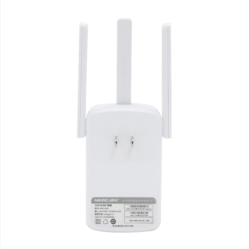 Mercury MW310RE Vezeték nélküli WiFi ismétlő, 300 Mbps, 802.11n, kis lakás lefedettséghez