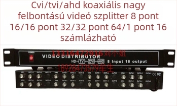 Haodewo TVI/CVI/AHD koaxiális HD videó osztó, 8 bemenet, 16 kimenet, 1080P