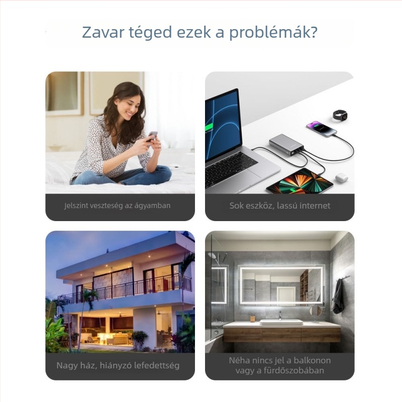 Z300B Vezeték nélküli WiFi ismétlő (Cat5 kábel, 15-30 m hatótáv, 300 m sebesség, villámvédelem)