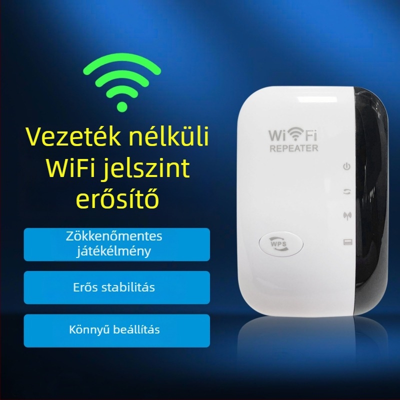 Z300B Vezeték nélküli WiFi ismétlő (Cat5 kábel, 15-30 m hatótáv, 300 m sebesség, villámvédelem)