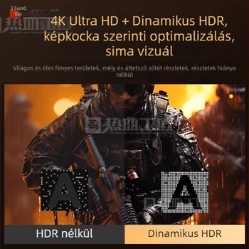 USB-C–ról HDMI-re adapter kábel Dx13, 4K, Windows 7 támogatott, audió kábel