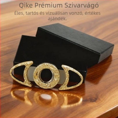 Szivarvágó, rozsdamentes acél, kézzel készített, fém gravírozás, testre szabható, professzionális szint