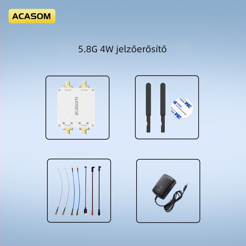 ACASOM 5.8 GHz kétirányú jelerősítő modul kettős bemenettel és kettős kimenettel, testreszabás elérhető, Jiangsu származás