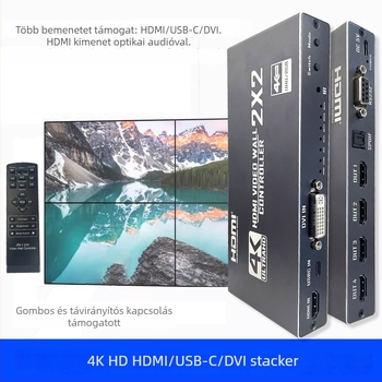 Oxygen OZJP3 HDMI splicing processzor — 1 bemenet, 4 kimenetek, 4K/1080p, energia-gazdálkodás