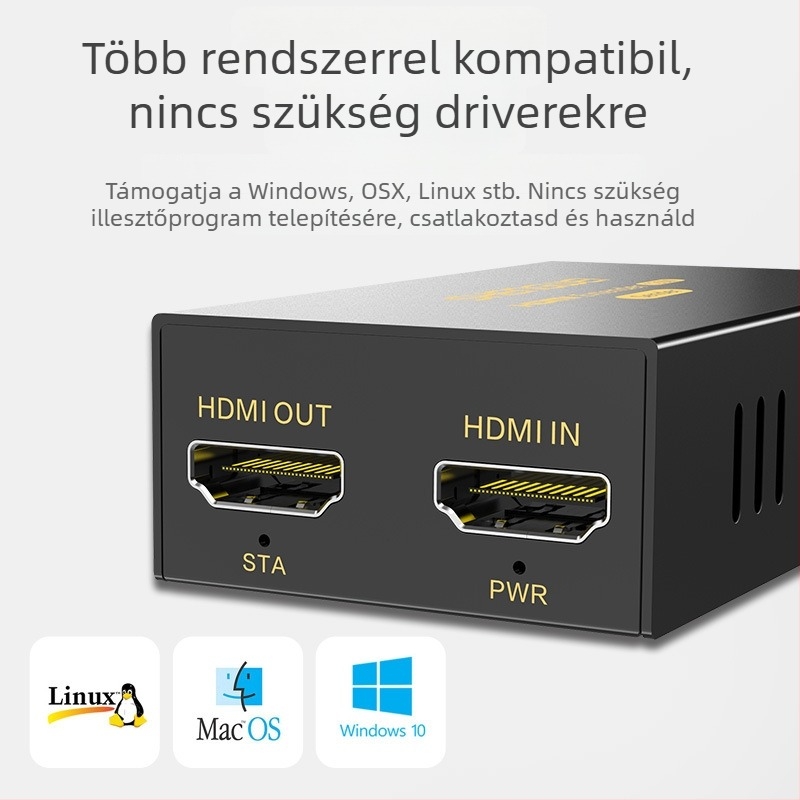 HDMI hálózati extender DH2120AB, 120 m RJ45 átvitel, 1080p, távoli ébresztés