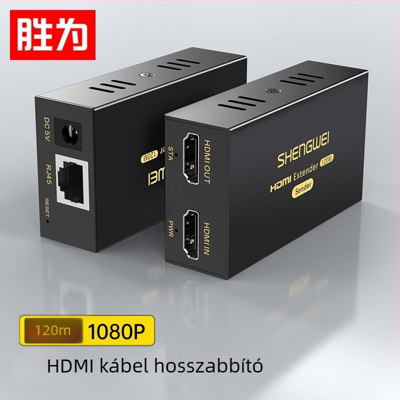 HDMI hálózati extender DH2120AB, 120 m RJ45 átvitel, 1080p, távoli ébresztés