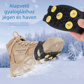 Ötágú hócsipők gyerekeknek, sárga jégcsapók, téli csúszásgátló viselésre