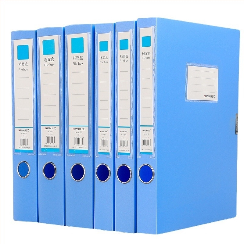 Összecsukható A4-es fájlbox, PVC anyagú, logóval