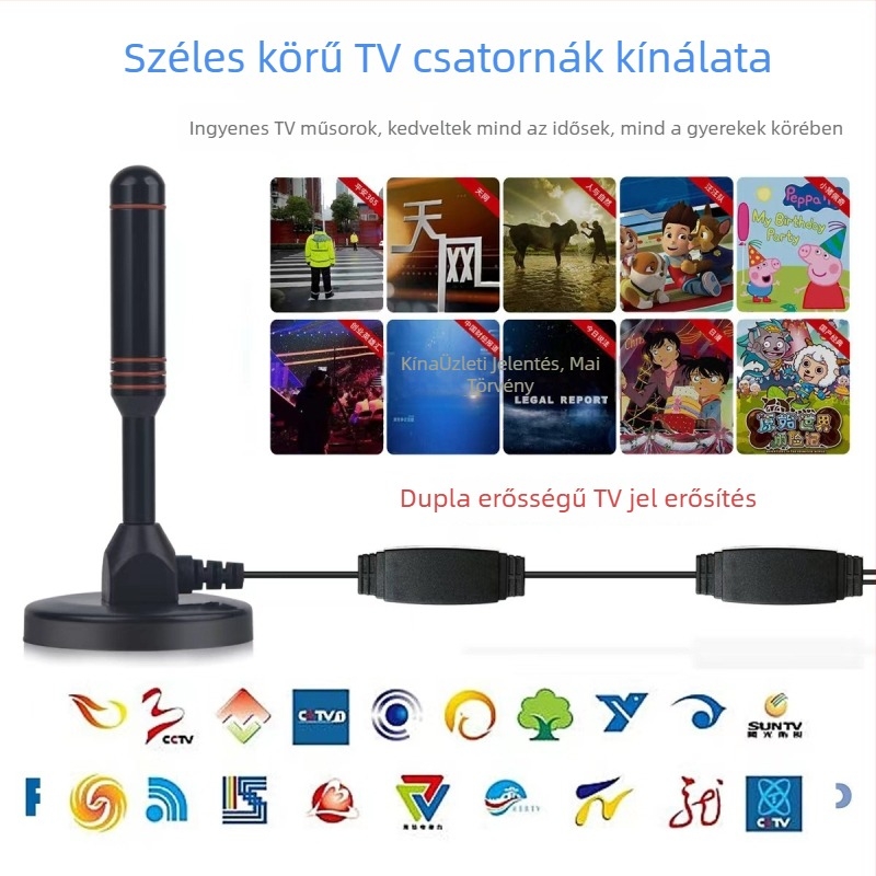 Autóba szerelhető földhullámú antenna, digitális TV-vevő DTMB/DVB-T2, beltéri és kültéri használatra