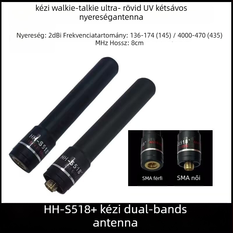 HH-S518 kézibeszélő Walkie-Talkie, 5–10 km hatótávolság, lítium akkumulátor, hálózat nélküli, porálló