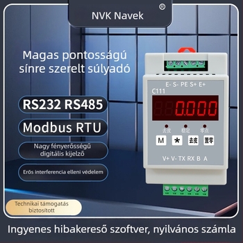 Navic Nk-c111 Súlymérő adó 485 Modbus és RS-232 interfészekkel, 12–24 V tápellátás, Többfunkciós