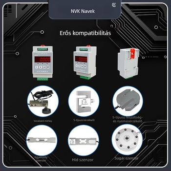 Navic Nk-c111 Súlymérő adó 485 Modbus és RS-232 interfészekkel, 12–24 V tápellátás, Többfunkciós