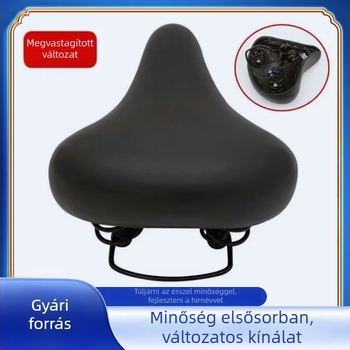 Rugós kerékpárnyereg, megvastagított és szélesebb kivitel, út- és terepkerékpárokhoz