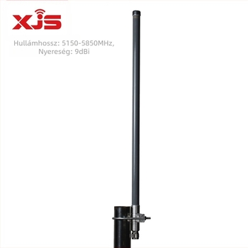 Kültéri 5GHz-es FRP WiFi antenna, omnidirekcionális, 9dBi nyereség, modell TQO-5158-9, XJS márka