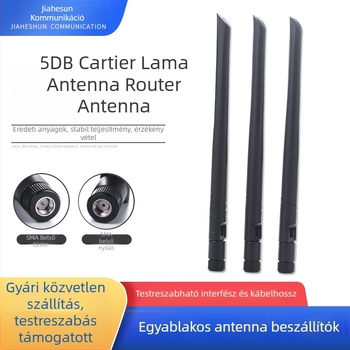 Routerhez Blade antenna, 5 dB nyereség, omni irányú, többfrekvenciás hajtogatható antenna, 2.4G/5.8G/3G/4G/GSM, 50 Ω, SWR ≤ 2.0, működési feszültség 5–50 V