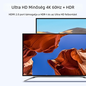 Youlian HDMI Mátrix kapcsoló 4x2, 4K, HDMI audió osztó — Modell 1474