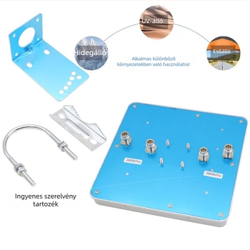 Irányított síkpaneles WiFi antenna, 14 dBi nyereség, 2,4/5,8 GHz, híd- és AP bázisállomáshoz