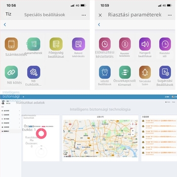 4G ajtó– és ablakriasztó központ infravörös mágneses érzékelővel, raktárak és kereskedelmi létesítmények számára