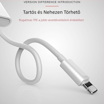 iPhone fülhallgató adapter: Type-C audio konverter, Lightning-tól 3,5 mm-ig