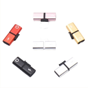 Apple iPhone 7/8/X 3-az-1 fejhallgató adapter — töltés és hangátvitel (modell: Apple t-shaped double female)