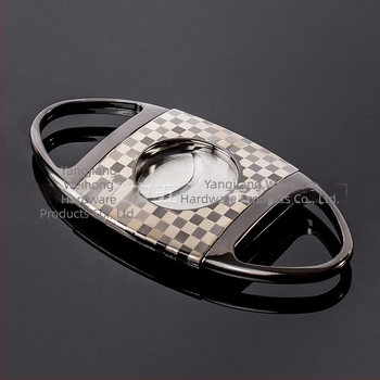 Szivarolló olló, cink ötvözet, kétoldalas penge, díszdoboz, logó nyomtatva, testreszabás elérhető