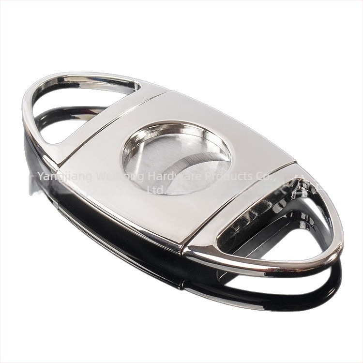 Szivarolló olló, cink ötvözet, kétoldalas penge, díszdoboz, logó nyomtatva, testreszabás elérhető