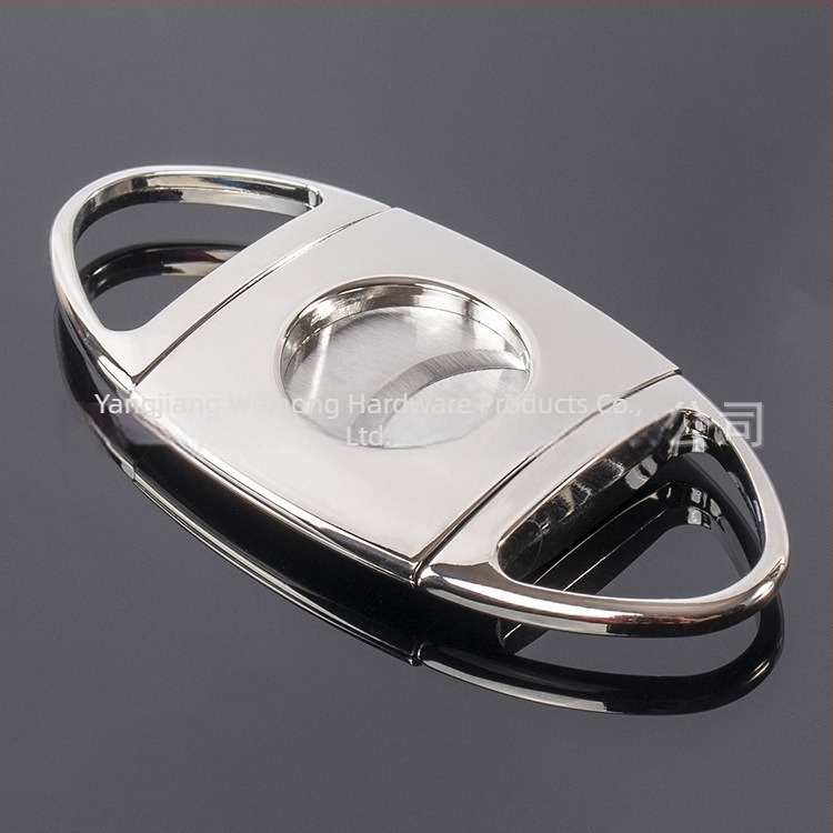 Szivarolló olló, cink ötvözet, kétoldalas penge, díszdoboz, logó nyomtatva, testreszabás elérhető