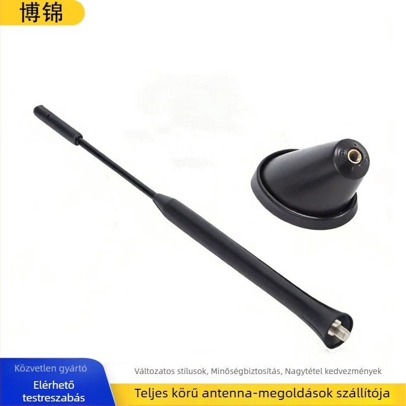 Autó tető antenna ragasztó alapú rögzítéssel és vákuumos szívófejjel – univerzális illeszkedés, zajcsökkentés, modell ARX-10