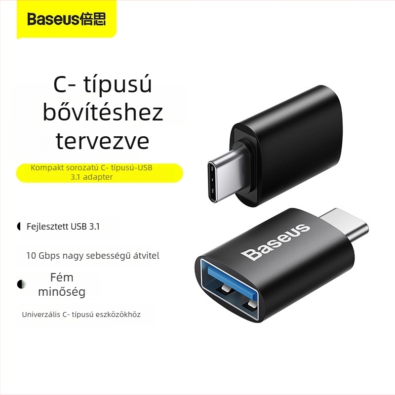 Baseus Kifinomult Sor Type-C férfi USB női OTG mini adapter USB 3.1 hordozható konverter