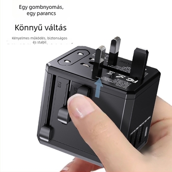 Yesido MC10 USB utazó konnektor - univerzális EU/US aljzat, PD, többfunkciós