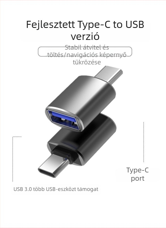 Mercedes-Benz autó Type-C USB 3.0 OTG konverter — TPC 3.0, OTG922, Type-C kompatibilis