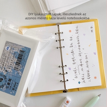 Könnyű, 68 g-os hópelyhek mintás papír – tömeges kiszerelésű papírlapok, íráshoz, belső oldalak cserélhetők, M5A7A6