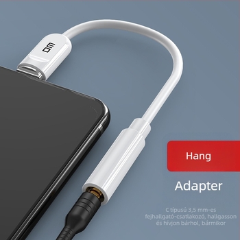 DM fejhallgató adapter Type-C a 3,5 mm-hez