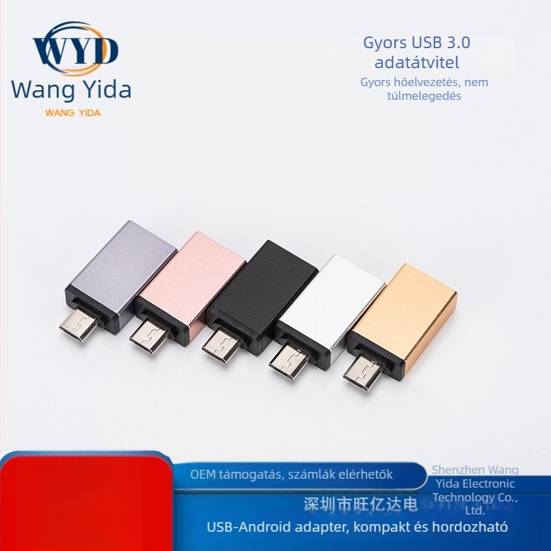 OTG adapter USB 3.0 Type-A női csatlakozó Micro USB férfi Android eszközök számára