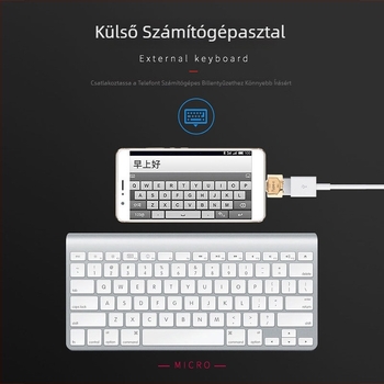 Fém OTG USB-C adapter, cink ötvözet, Type-C, Android telefonokhoz és számítógépekhez, modell JY-606, márka JAYA