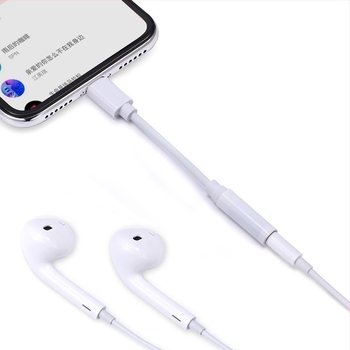 Lightning–tól 3,5 mm-es fejhallgató adapter iPhone-hoz – Apple-kompatibil audio konverter, 2-in-1