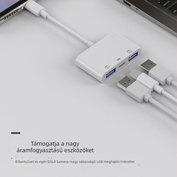 Apple három az egyben USB OTG adapter egérhez, pendrive-hoz és billentyűzethez, USB 3.0