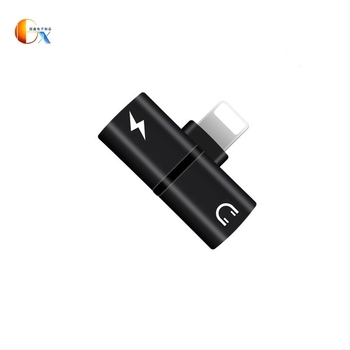 Guoxin fém audio adapter Apple fülhallgatókhoz – kettős Lightning csatlakozó, általános kompatibilitás, modell Adapter
