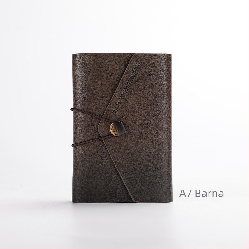Oldható lapú jegyzetfüzet, modell AL-HT-Envelope Loose Sheet, PU mikroszálas borítás, Forest papír, 80 oldal