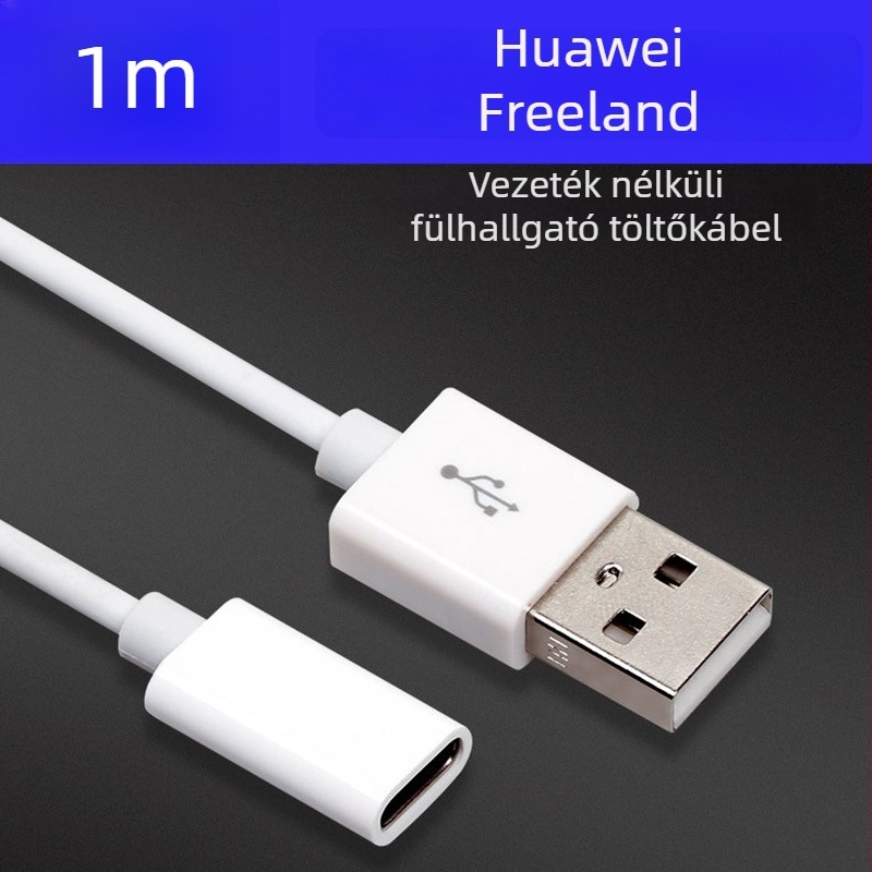 Yinhe is-45 töltőkábel Huawei Freelace Bluetooth fülhallgatóhoz, USB-C csatlakozó